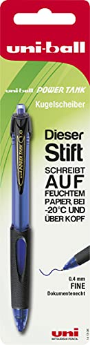 Faber-Castell uni-ball 141396 - Kugelschreiber Powertank, 1,0 mm, blau, 1 Stück von Mitsubishi