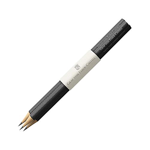 Graf von Faber Castell Bleistift, Modell Guilloche in schwarz 3x von Faber-Castell
