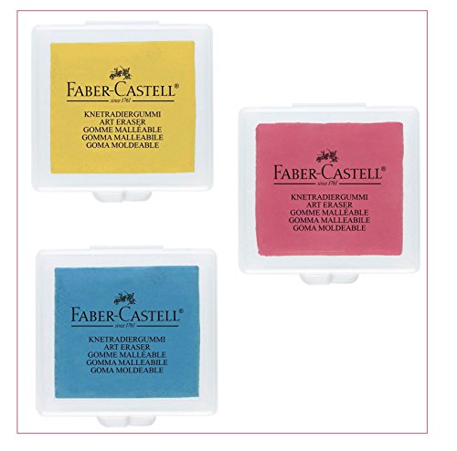 Knetgummi Radierer, Faber Castell (3, zufällige Auswahl) von Faber-Castell