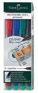 Faber-castell Faber Castell CD DVD-Marker MULTIMARK 152304 0,4mm 4 St./Pack. Faber-castell Faber Castell CD DVD-Marker MULTIMARK 152304 0,4mm 4 St./Pack. von Faber-castell
