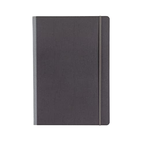 Fabriano Ecoqua Plus Notizbuch, 21,1 x 29,7 cm, A4, gepunktet, grau von Fabriano