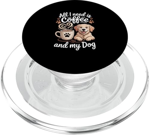 Alles was ich brauche ist Kaffee und mein Hund PopSockets PopGrip für MagSafe Alles was ich brauche ist Kaffee und mein Hund PopSockets PopGrip für MagSafe von Fabrinity