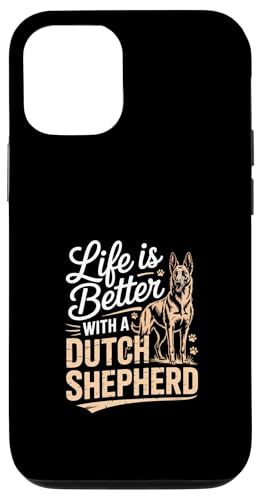 Das Leben ist besser mit einem holländischen Schäferhund Hülle für iPhone 12/12 Pro Das Leben ist besser mit einem holländischen Schäferhund Hülle für iPhone 12/12 Pro von Fabrinity