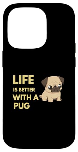 Mit einem Mops ist das Leben besser Hülle für iPhone 14 Pro Mit einem Mops ist das Leben besser Hülle für iPhone 14 Pro von Fabrinity