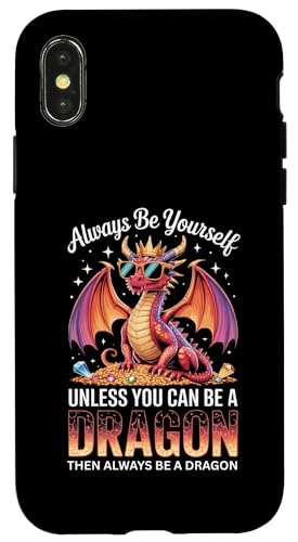 Sei immer du selbst, außer du kannst ein Drache sein Hülle für iPhone X/XS Sei immer du selbst, außer du kannst ein Drache sein Hülle für iPhone X/XS von Fabrinity