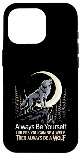 Sei immer du selbst, außer du kannst ein Wolf sein Hülle für iPhone 16 Pro Sei immer du selbst, außer du kannst ein Wolf sein Hülle für iPhone 16 Pro von Fabrinity