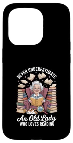 Unterschätzen Sie niemals eine alte Dame, die gerne lesen Hülle für iPhone 15 Pro Unterschätzen Sie niemals eine alte Dame, die gerne lesen Hülle für iPhone 15 Pro von Fabrinity