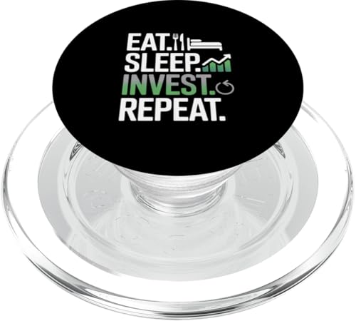 essen, schlafen, investieren, wiederholen PopSockets PopGrip für MagSafe essen, schlafen, investieren, wiederholen PopSockets PopGrip für MagSafe von Fabrinity