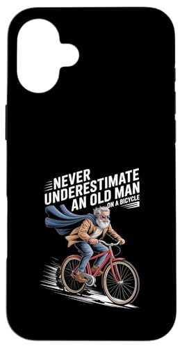 unterschätze niemals einen alten Mann auf dem Fahrrad Hülle für iPhone 16 Plus unterschätze niemals einen alten Mann auf dem Fahrrad Hülle für iPhone 16 Plus von Fabrinity