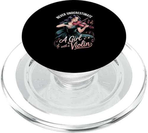 unterschätzen Sie niemals ein Mädchen mit einer Violine PopSockets PopGrip für MagSafe unterschätzen Sie niemals ein Mädchen mit einer Violine PopSockets PopGrip für MagSafe von Fabrinity
