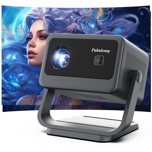 4K-Projektor [Netflix/Autofokus] WiFi Bluetooth Retro-Projektor 25000 Lumen, DoIby Audio Auto Keystone Full HD 1080P Automatische Trapezkorrektur für iOS/Android/Laptop/PS5 HDMI von Fabulcozy