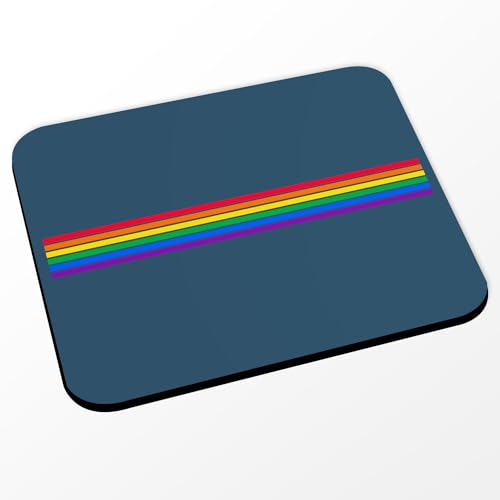 Fabulous Mauspad LGBTQ+ Gay Lesbian Pride, Regenbogen, Blau (Maße 24 x 20 cm) von Fabulous