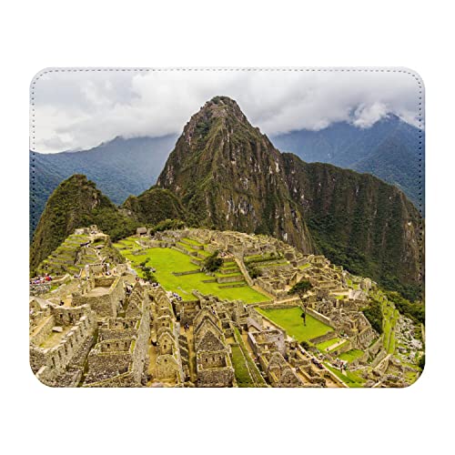 Fabulous Mauspad aus Kunstleder Machu Picchu UNESCO Weltkulturerbe Peru Inkas von Fabulous