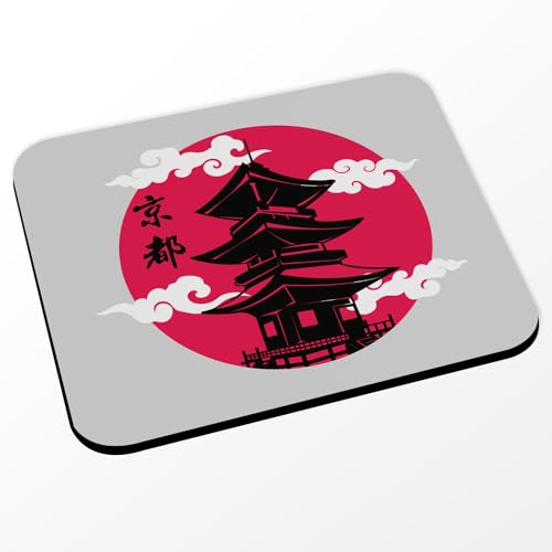 Fabulous Mauspad grau – Kyoto Japan Asien Kultur Kaiser – (Maße 24 x 20 cm) von Fabulous