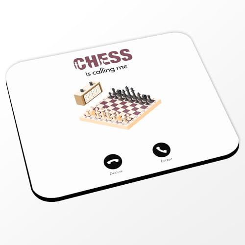 Fabulous Mousepad weiß – Les Schach mir nennt Passion – (Maße 24 x 20 cm) von Fabulous