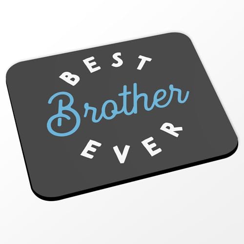 Mauspad – Best Brother Ever Familie Bruder – (Maße 24 x 20 cm), Schwarz von Fabulous