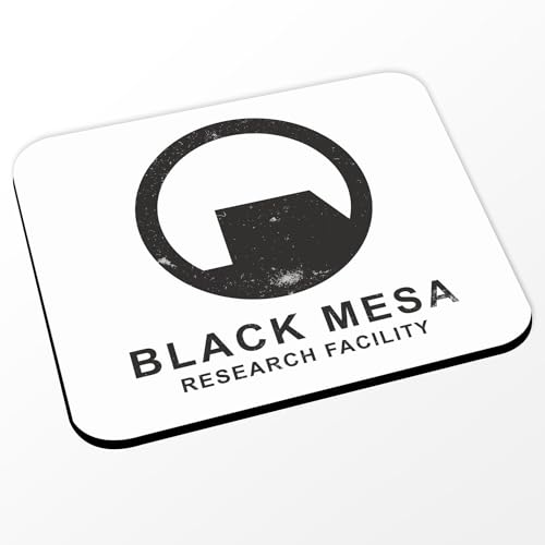 Mauspad – Black Mesa Research Facility Geek Spiele Videoserie Film – (Maße 24 x 20 cm), Weiß von Fabulous
