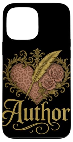 Autorenkugel im Vintage-Stil mit Altrosenherz und Rosen Hülle für iPhone 13 Pro Max von FabulousKeepsakes
