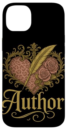 Autorenkugel im Vintage-Stil mit Altrosenherz und Rosen Hülle für iPhone 14 Plus von FabulousKeepsakes