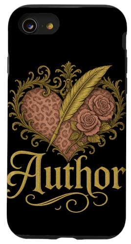 Autorenkugel im Vintage-Stil mit Altrosenherz und Rosen Hülle für iPhone SE (2020) / 7 / 8 von FabulousKeepsakes