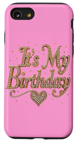 Fancy Gold und Diamant Geburtstagsgeschenk Hülle für iPhone SE (2020) / 7 / 8 von FabulousKeepsakes