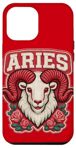 Fierce Widder Geschenk - Bold Zodiac Ram mit Rosen Hülle für iPhone 12 Pro Max von FabulousKeepsakes
