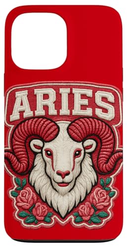 Fierce Widder Geschenk - Bold Zodiac Ram mit Rosen Hülle für iPhone 13 Pro Max Fierce Widder Geschenk - Bold Zodiac Ram mit Rosen Hülle für iPhone 13 Pro Max von FabulousKeepsakes