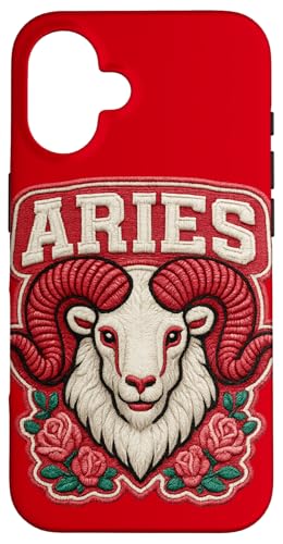 Fierce Widder Geschenk - Bold Zodiac Ram mit Rosen Hülle für iPhone 16 Fierce Widder Geschenk - Bold Zodiac Ram mit Rosen Hülle für iPhone 16 von FabulousKeepsakes