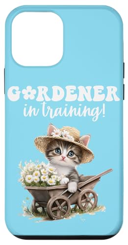 Gärtner im Training mit süßem Kätzchen und Gänseblümchen-Schubkarre Hülle für iPhone 12 mini von FabulousKeepsakes