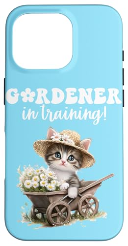 Gärtner im Training mit süßem Kätzchen und Gänseblümchen-Schubkarre Hülle für iPhone 16 Pro Gärtner im Training mit süßem Kätzchen und Gänseblümchen-Schubkarre Hülle für iPhone 16 Pro von FabulousKeepsakes