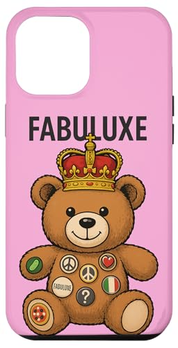 Gekrönter Bär mit Friedens- und Liebesknöpfen Hülle für iPhone 12 Pro Max Gekrönter Bär mit Friedens- und Liebesknöpfen Hülle für iPhone 12 Pro Max von FabulousKeepsakes