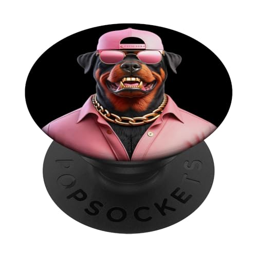 Rosa Rottweiler Swag Geschenk PopSockets mit austauschbarem PopGrip von FabulousKeepsakes