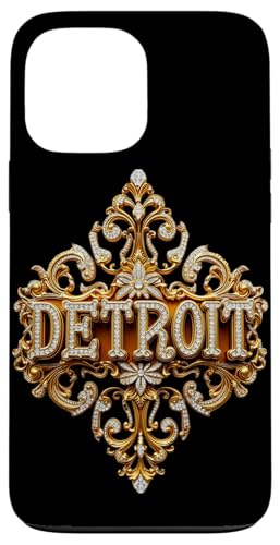 Schickes Gold und Diamant Detroit Geschenk Hülle für iPhone 13 Pro Max von FabulousKeepsakes