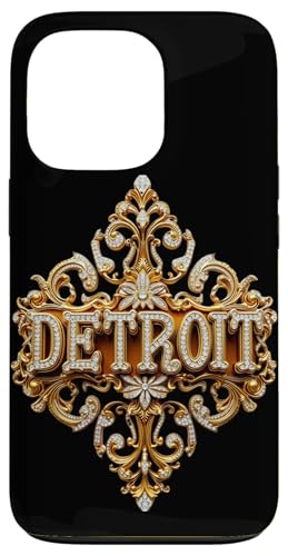 Schickes Gold und Diamant Detroit Geschenk Hülle für iPhone 13 Pro von FabulousKeepsakes