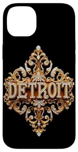 Schickes Gold und Diamant Detroit Geschenk Hülle für iPhone 14 Plus von FabulousKeepsakes