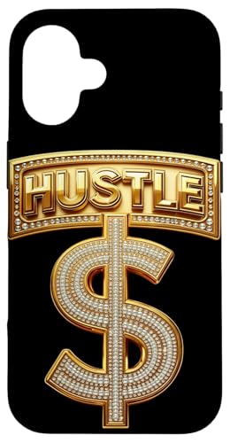 Schickes Gold und Diamant Hustle Bling Geschenk Hülle für iPhone 16 von FabulousKeepsakes
