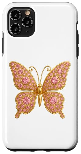 Schmetterling der Ausstrahlung: Diamant-Eleganz, rosa Bling Hülle für iPhone 11 Pro Max Schmetterling der Ausstrahlung: Diamant-Eleganz, rosa Bling Hülle für iPhone 11 Pro Max von FabulousKeepsakes