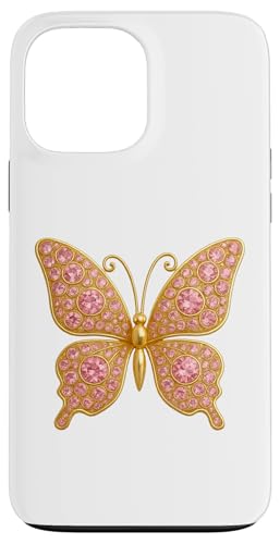 Schmetterling der Ausstrahlung: Diamant-Eleganz, rosa Bling Hülle für iPhone 13 Pro Max Schmetterling der Ausstrahlung: Diamant-Eleganz, rosa Bling Hülle für iPhone 13 Pro Max von FabulousKeepsakes