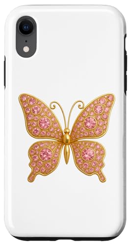 Schmetterling der Ausstrahlung: Diamant-Eleganz, rosa Bling Hülle für iPhone XR Schmetterling der Ausstrahlung: Diamant-Eleganz, rosa Bling Hülle für iPhone XR von FabulousKeepsakes