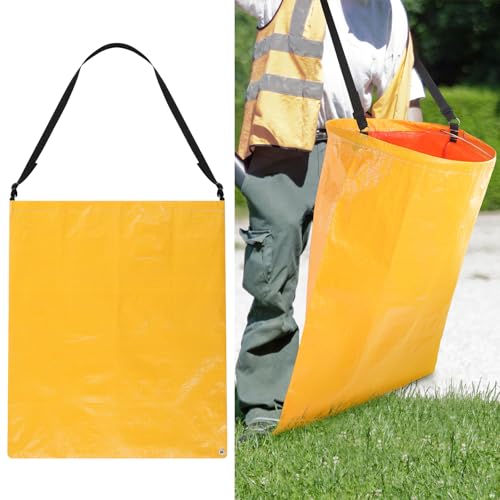 Faccito 1 Set Haustierkotbeutel mit Gurtgriffen, Vinyl, tragbarer Katzentoilettenbeutel, Gartenabfälle, Laubbeutel, 4,45 Kubikmeter, wiederverwendbarer Behälter für Hof, Rasen, Gartenabfälle Faccito 1 Set Haustierkotbeutel mit Gurtgriffen, Vinyl, tragbarer Katzentoilettenbeutel, Gartenabfälle, Laubbeutel, 4,45 Kubikmeter, wiederverwendbarer Behälter für Hof, Rasen, Gartenabfälle von Faccito