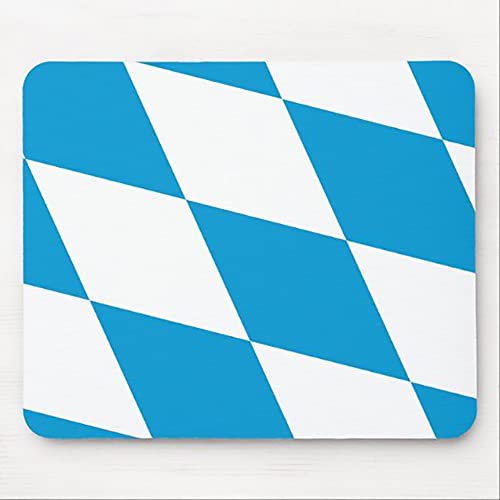 Flagge von Bayern Mauspad für Laptop Computer Schreibtisch Mate Zubehör (240 x 200 x 4 mm) Farbe: Flagge Bayern von FaceYee