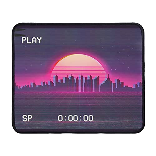 Retrowave VHS Mauspad Computer Mauspad Schreibtisch Zubehör 240 x 200 x 4 mm Farbe: Retrowave VHS von FaceYee