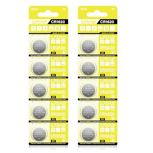 CR1620 Knopfbatterien, 3 V, für Haushaltsgeräte wie Alarme, Schrittzähler und LED-Licht, stabile Stromversorgung, 2 Blatt CR1620 Knopfbatterien, 3 V, für Haushaltsgeräte wie Alarme, Schrittzähler und LED-Licht, stabile Stromversorgung, 2 Blatt von FackLOxc