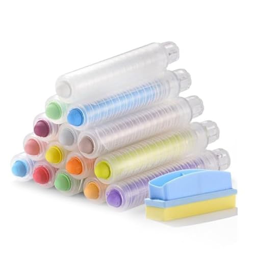 FackLOxc 15 Prozent Staublose Kreide Mit Kreidehalter Und Whiteboard Radiergummi von FackLOxc