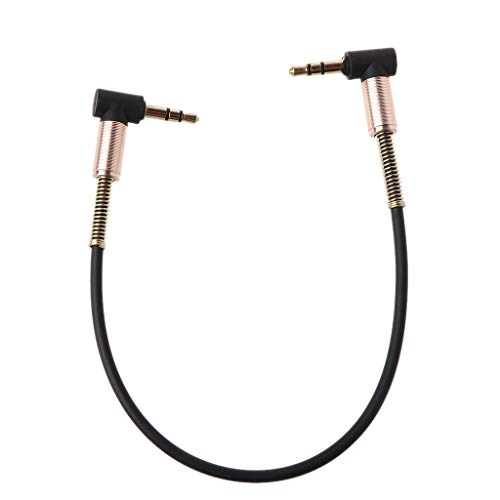 FackLOxc 24 Cm 90 Grad Nylon 3 5 Mm Bis 3 5 Mm Männlicher Kabel Kabel Für Telefon Tablet Player Stereo Lautsprecher von FackLOxc