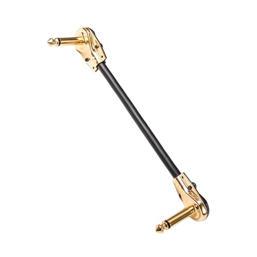 FackLOxc 2pcs 1/4inch Gitarre Flach Gepflasterte Kabel Bass Pedalverbindungslinie Für Effektpedale Und Schallgeräte 30 Cm Lang von FackLOxc