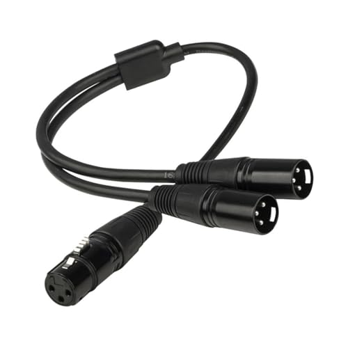 FackLOxc 50 Cm Auditorisches Splitterkabel 3Pin Frauen Bis Doppelte 3-Pin Männliche Doppelabschirmung Verbessert Die Schallaufzeichnung FackLOxc 50 Cm Auditorisches Splitterkabel 3Pin Frauen Bis Doppelte 3-Pin Männliche Doppelabschirmung Verbessert Die Schallaufzeichnung von FackLOxc