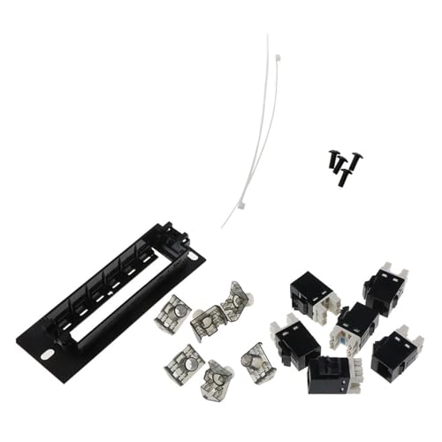 FackLOxc 6 Port Networking Kabeladapter Für Cat6 Panel Ethernet Verteilungsrahmenmontagadapter von FackLOxc