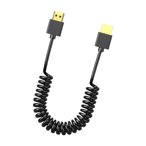 FackLOxc 90 Grad abgewinkelter HDTV-Stecker auf HDTV-Stecker, Spiralkabel, Hochgeschwindigkeits-Federkabel, 4K @ 60Hz, 1080P Spiralkabel FackLOxc 90 Grad abgewinkelter HDTV-Stecker auf HDTV-Stecker, Spiralkabel, Hochgeschwindigkeits-Federkabel, 4K @ 60Hz, 1080P Spiralkabel von FackLOxc