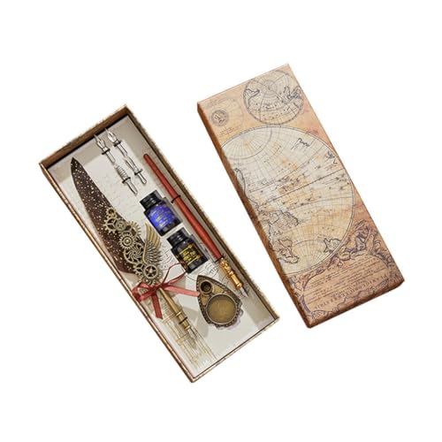 FackLOxc Cool Pen Pen Kalligraphie Stift Set Füllfederhalter Dip Pen und - Set Vintage Stift für Gäste FackLOxc Cool Pen Pen Kalligraphie Stift Set Füllfederhalter Dip Pen und - Set Vintage Stift für Gäste von FackLOxc